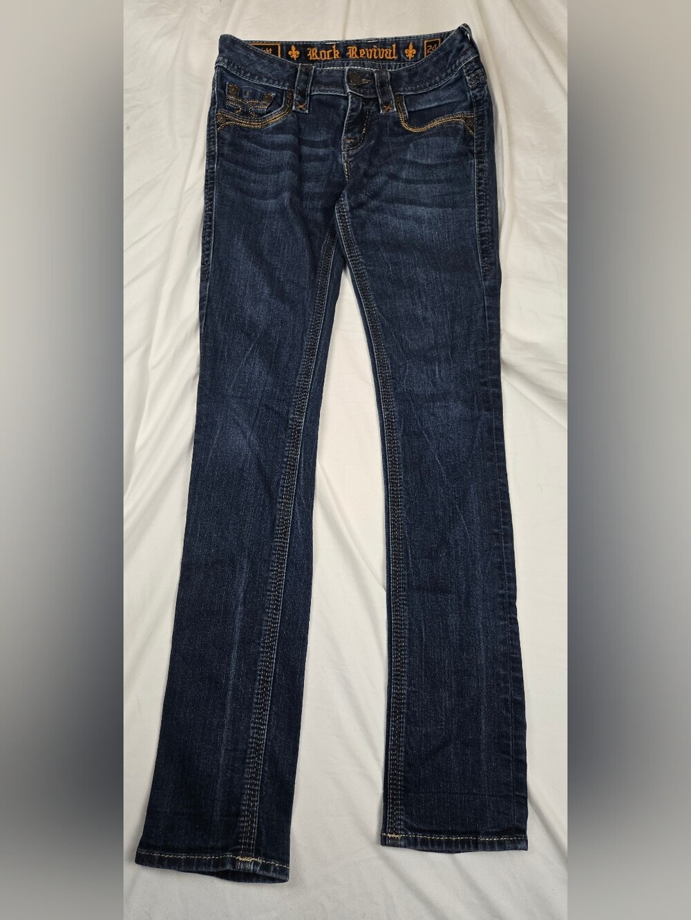 Rock Revival Sherry Bootcut Jeans Women's Size 24 x 32 Dark Wash